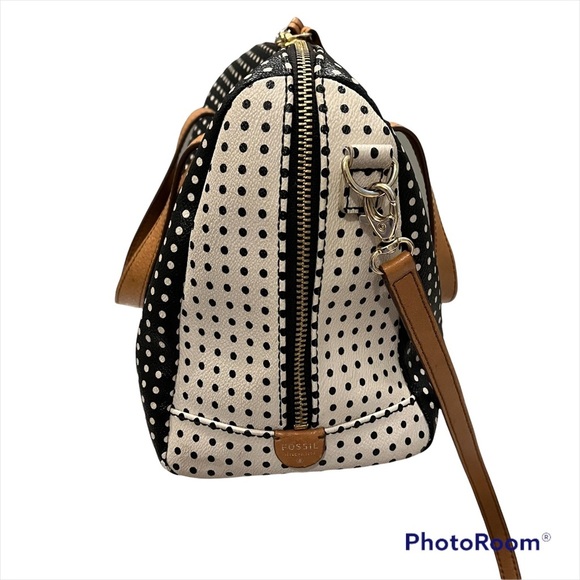 Fossil Sydney Polka Dot Satchel - Picture 6 of 15